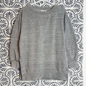 GAP Static Heather Grey Pullover Sweatshirt